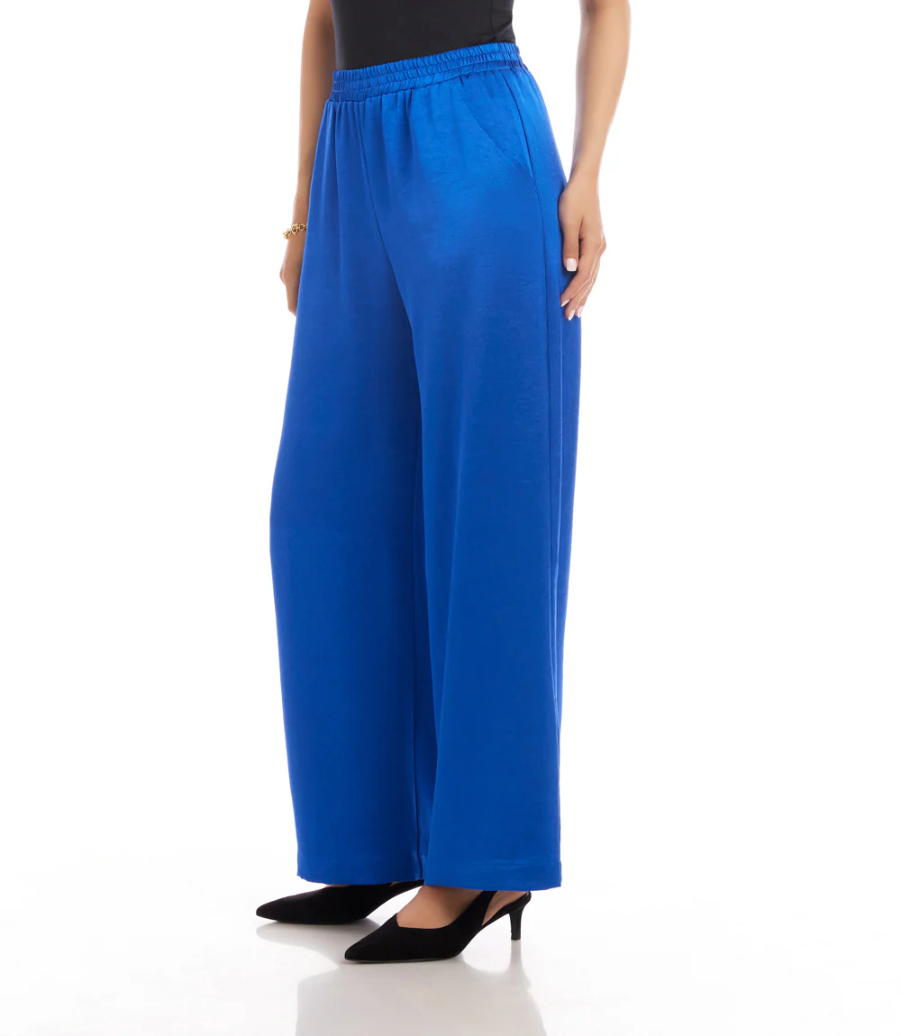Satin Wide-Leg Pants - Image 3