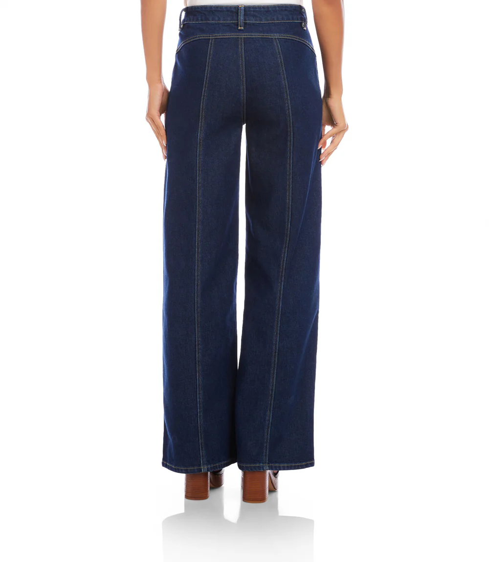 Seam Detail Wide-Leg Jeans - Image 6