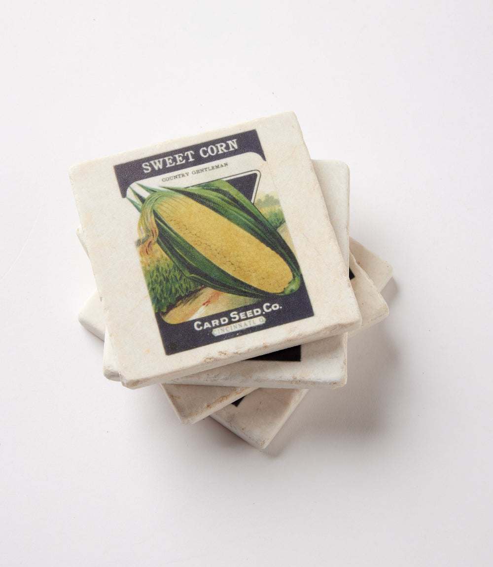 Seed Packet Marble Coasters, Set Of 4 - Image 2