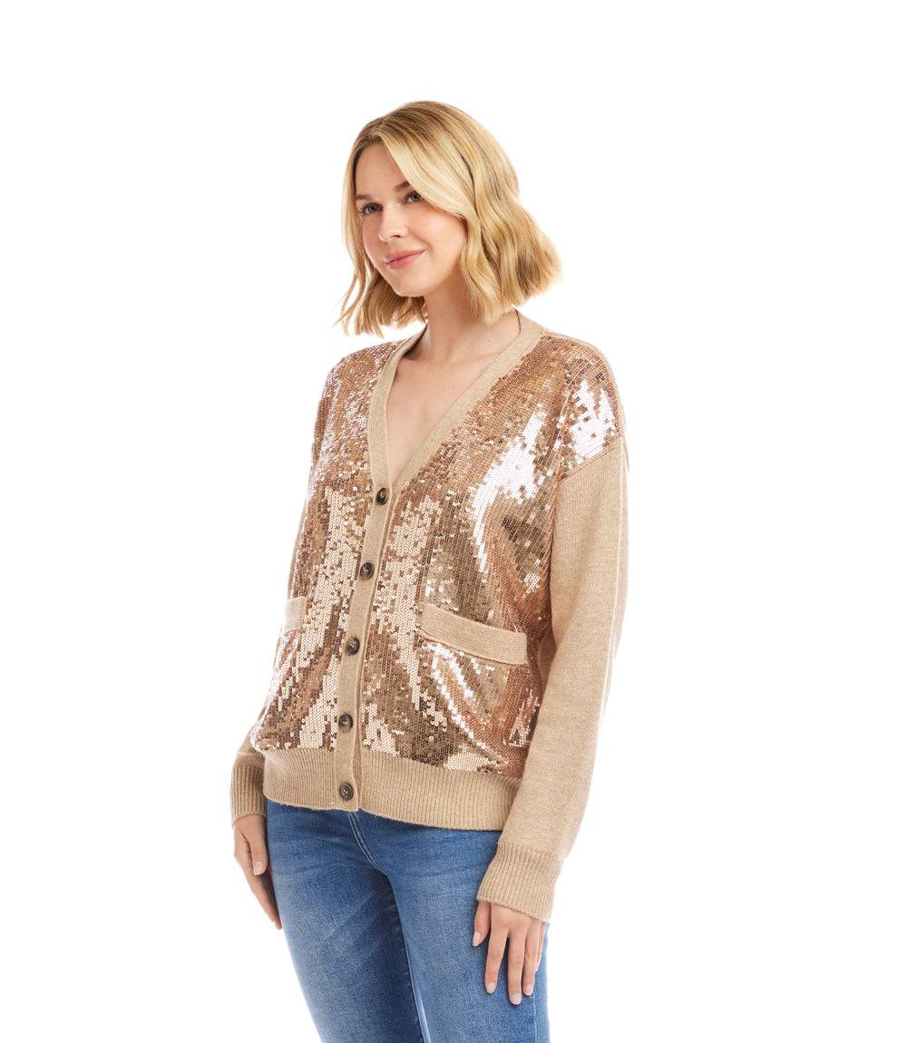 Sequin Cardigan Sweater - Image 4