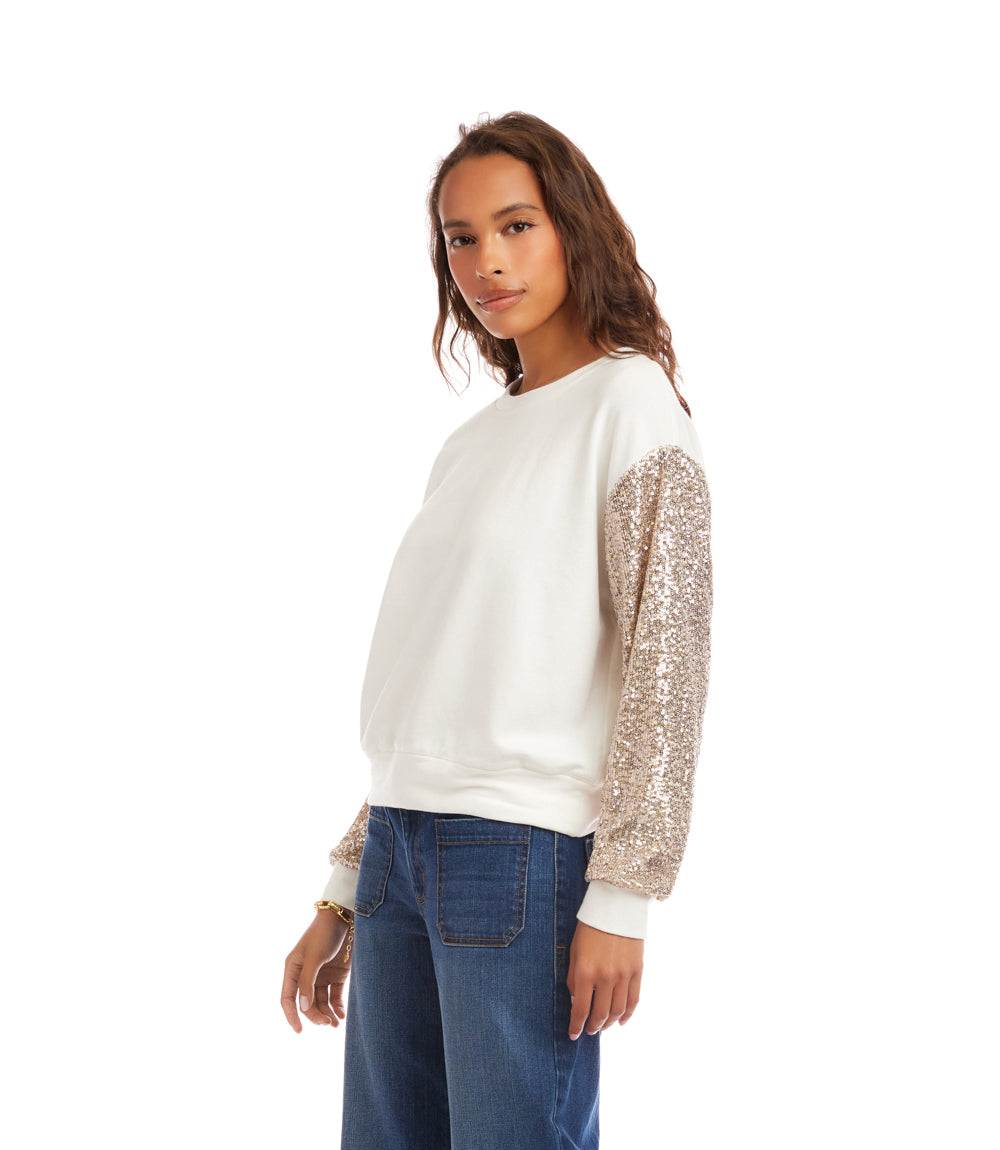 Sequin Sleeve Top - Image 3