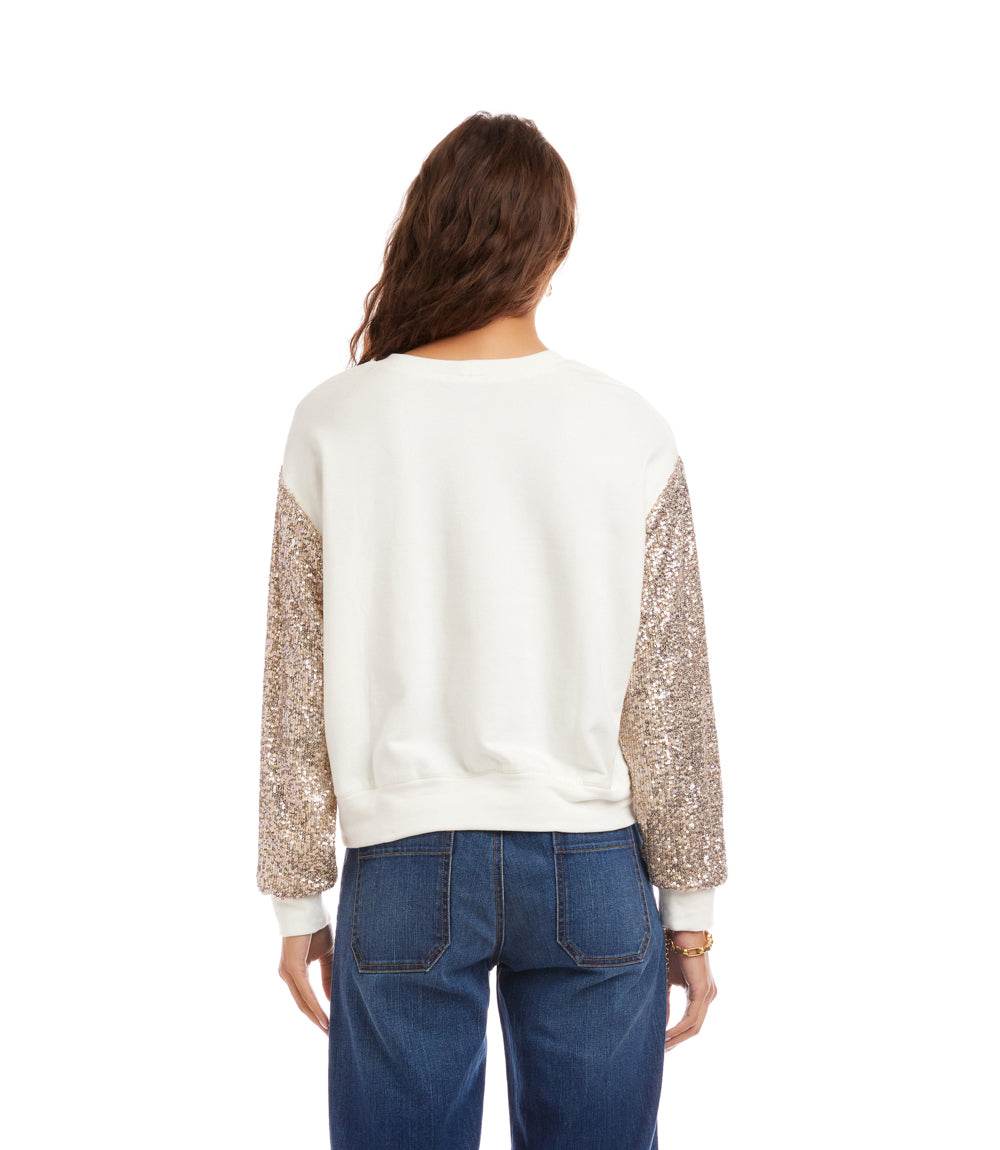 Sequin Sleeve Top - Image 4