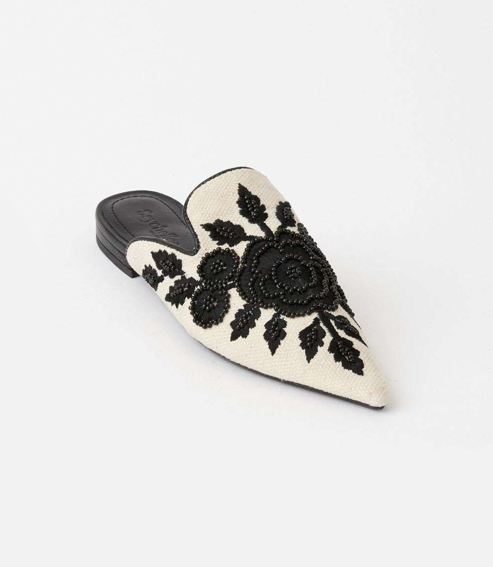 Seychelles Around The World Embroidered Mules - Image 3
