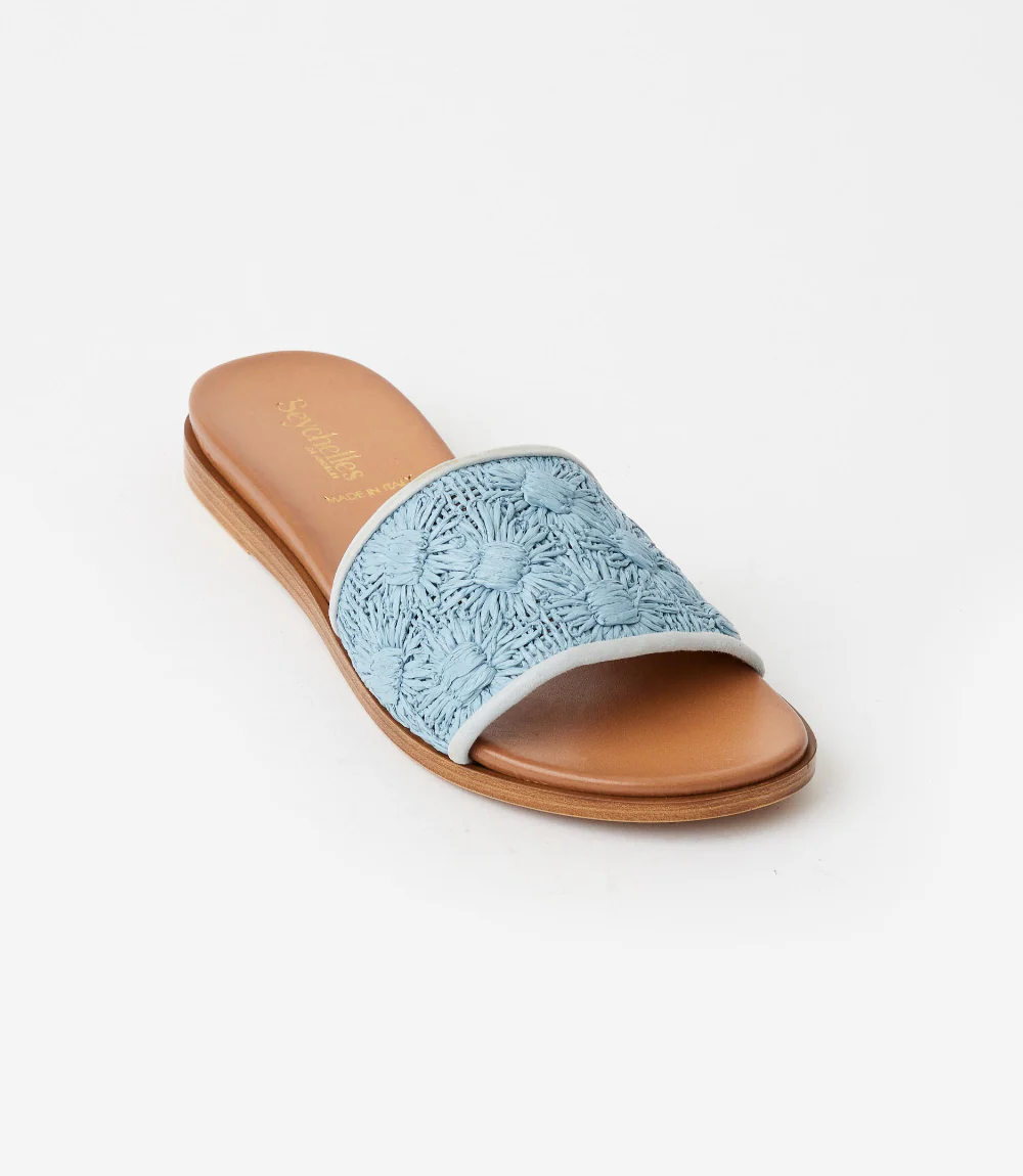 Seychelles Dakota Flower Raffia Slides - Image 2