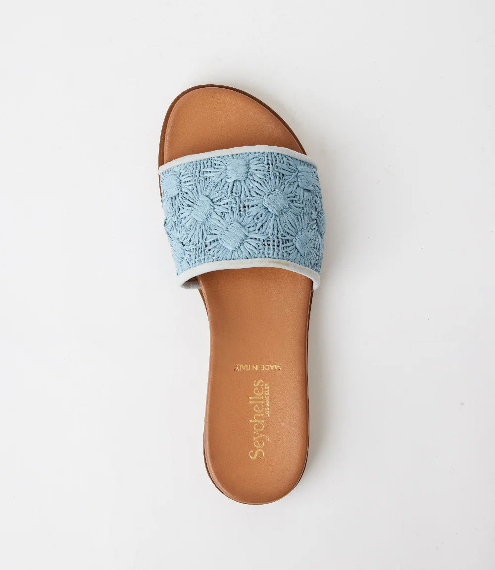 Seychelles Dakota Flower Raffia Slides - Image 4