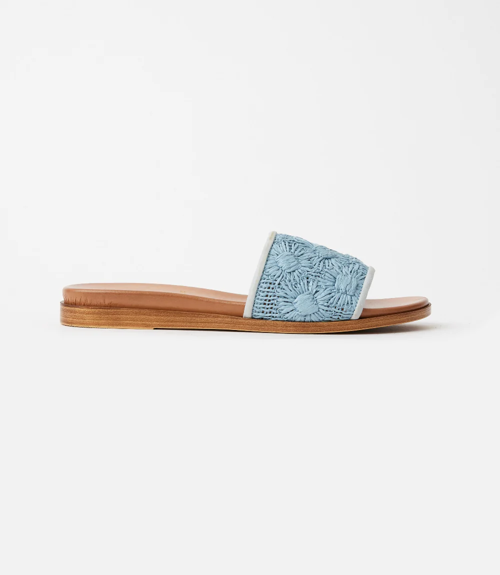Seychelles Dakota Flower Raffia Slides - Image 5