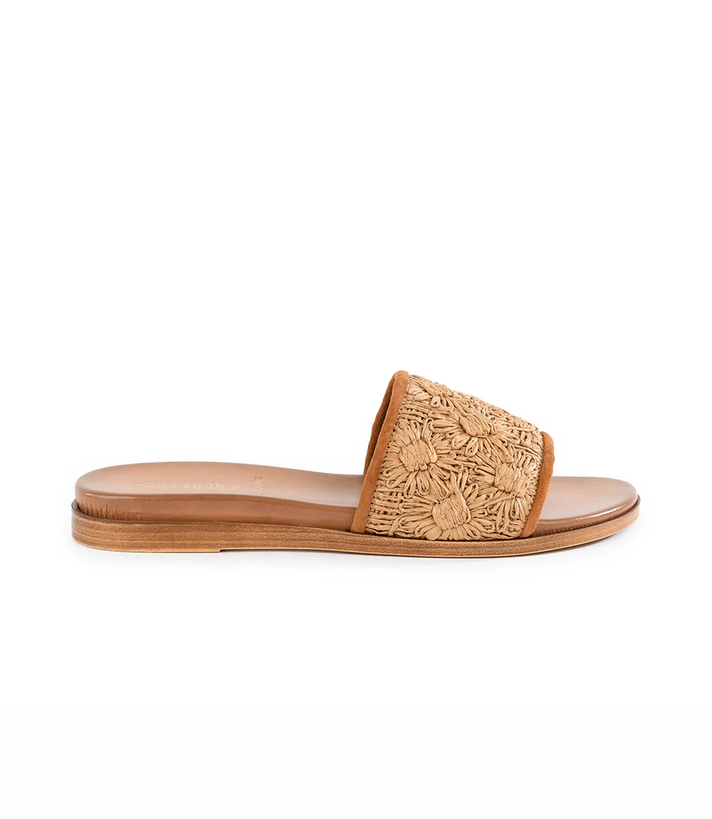 Seychelles Dakota Flower Raffia Slides - Image 4