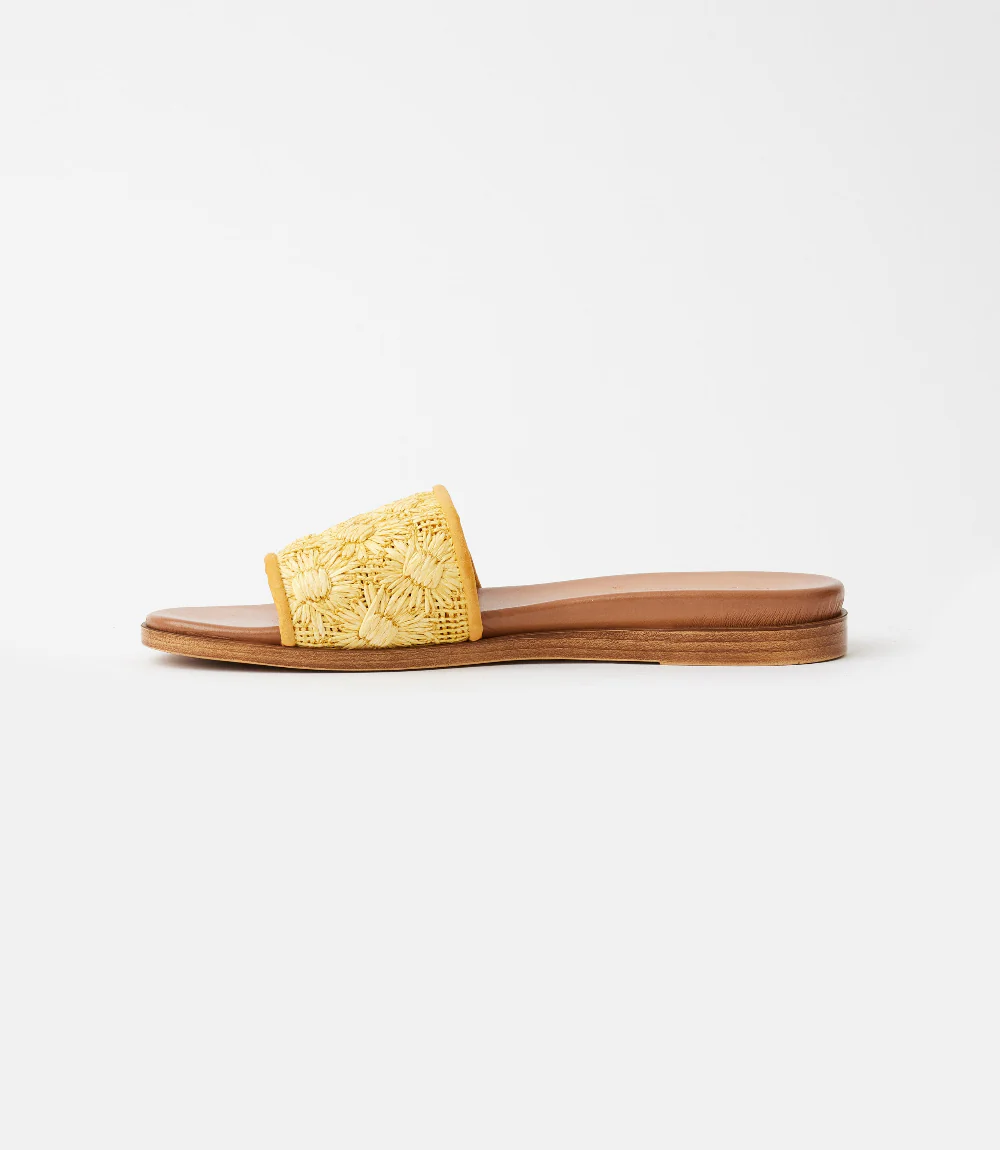 Seychelles Dakota Flower Raffia Slides - Image 5