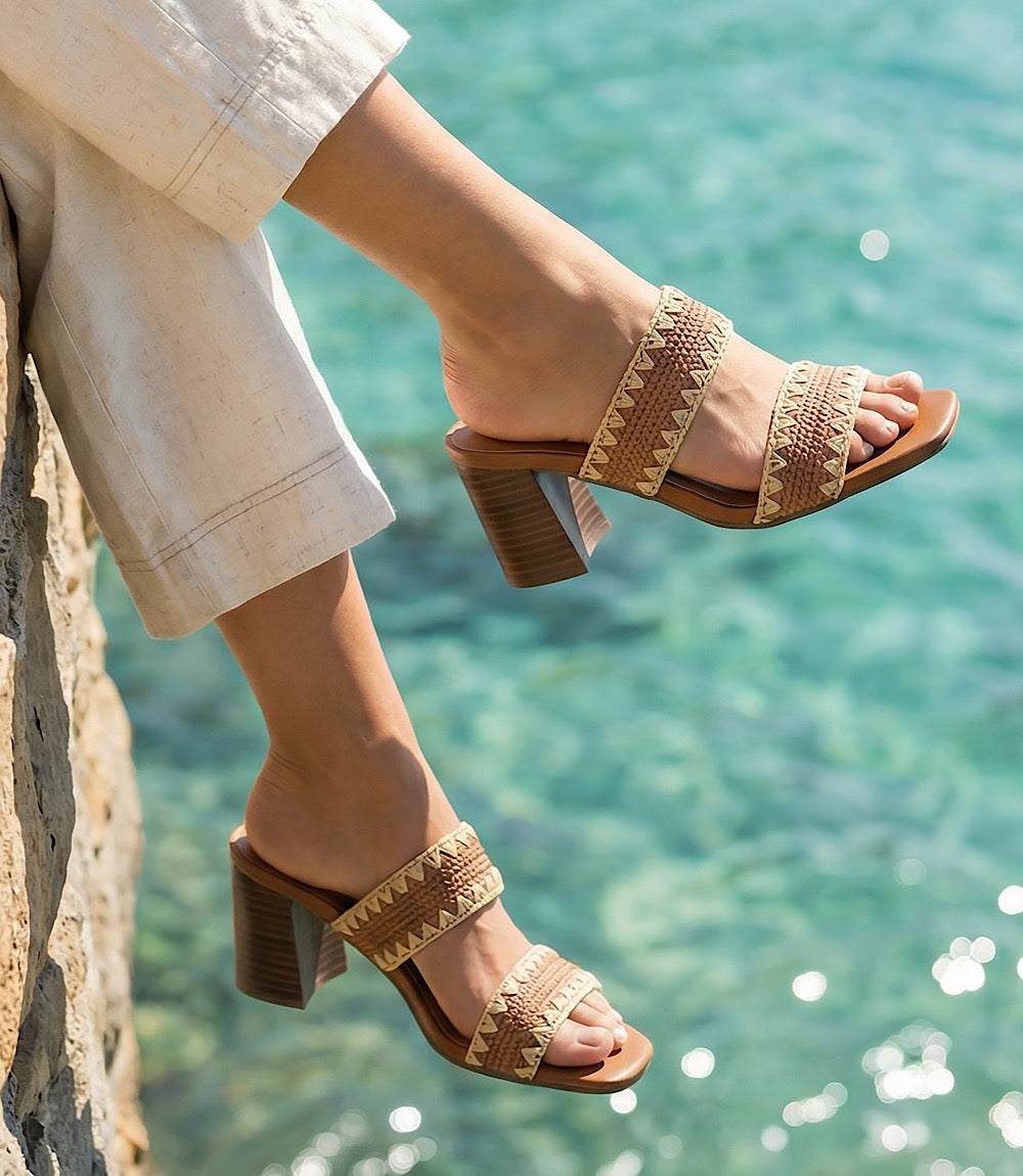 Seychelles Hattie Raffia Heel Sandals - Image 2