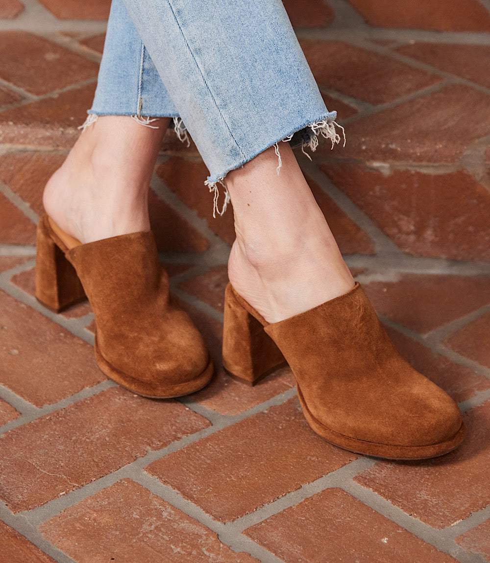 Seychelles Honor Suede High Heel Clogs - Image 2