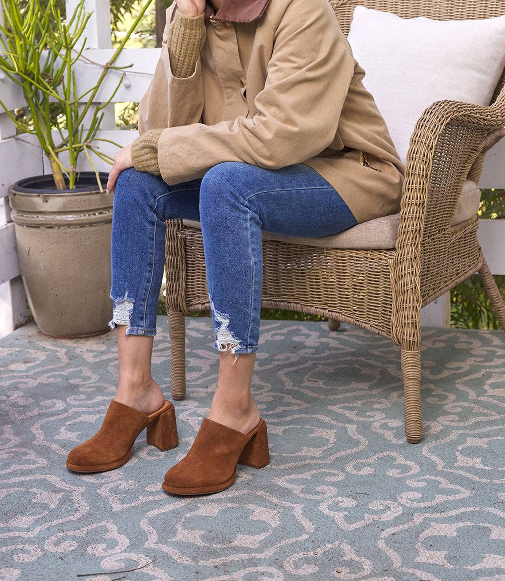 Seychelles Honor Suede High Heel Clogs - Image 8