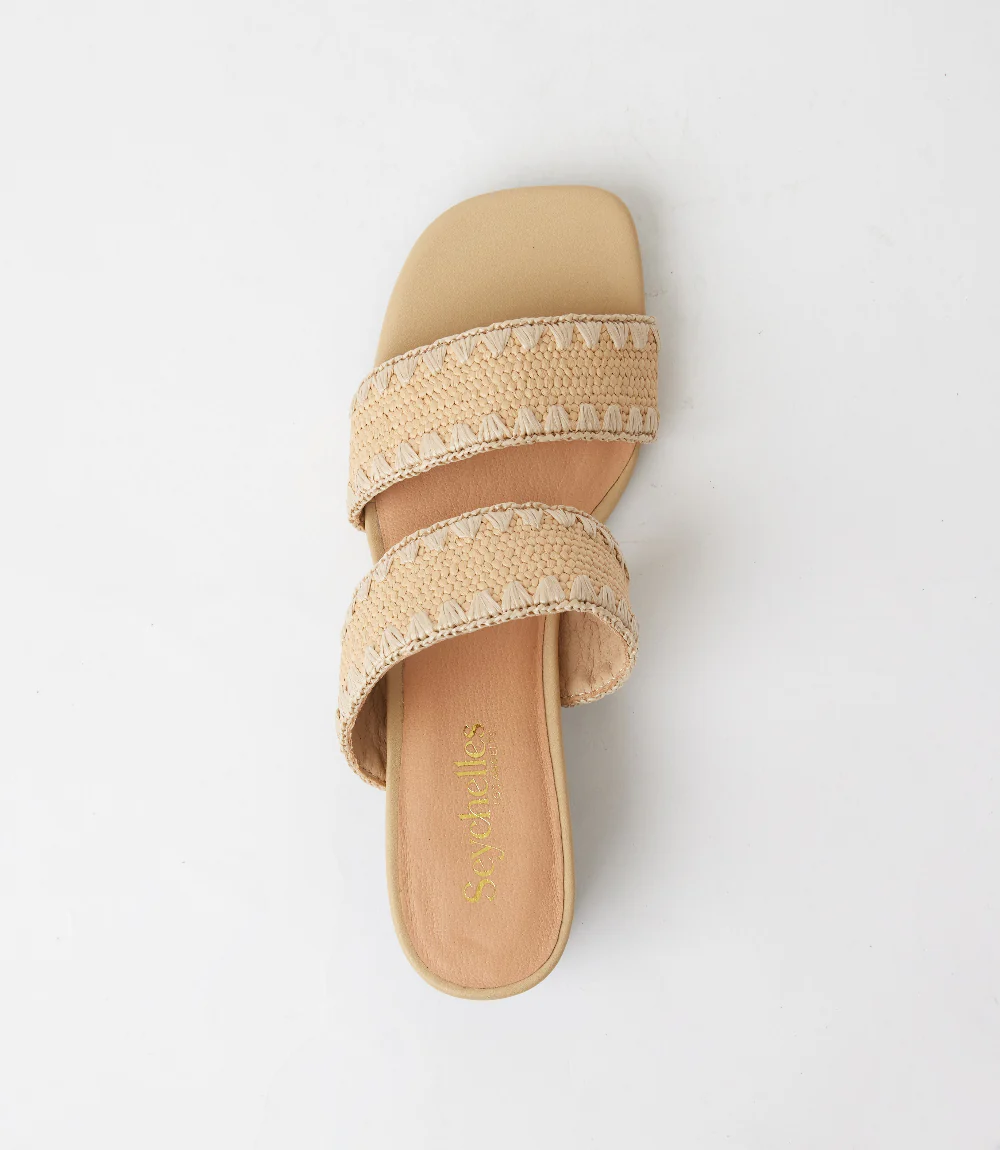 Seychelles Maui Raffia Mid Heel Sandals - Image 4