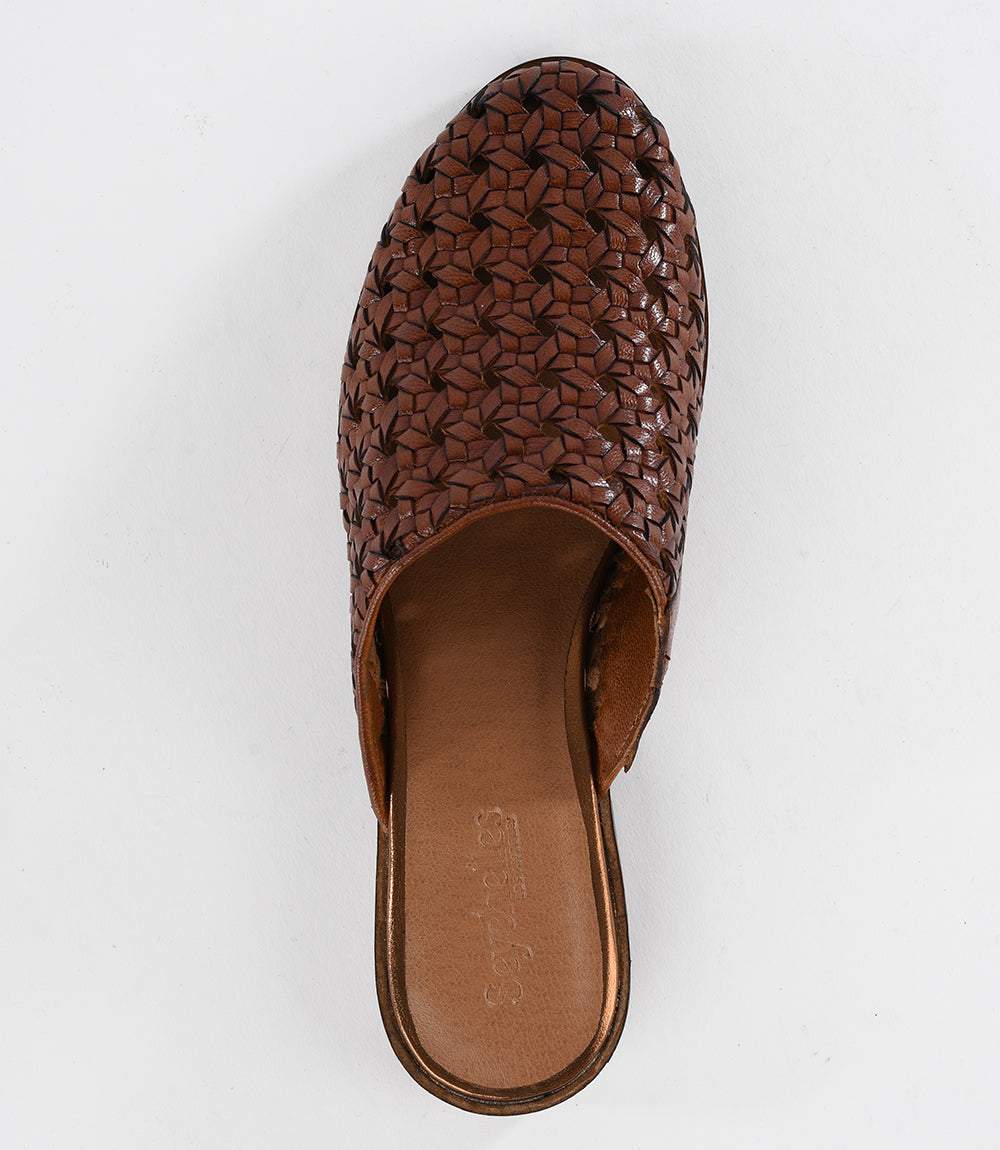 Seychelles Meet Me Half Way Woven Leather Mules - Image 4