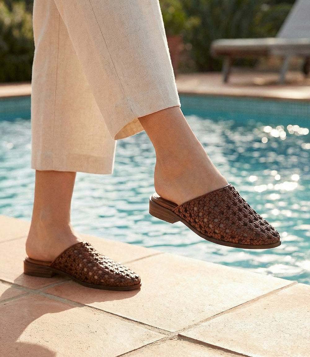 Seychelles Meet Me Half Way Woven Leather Mules - Image 5