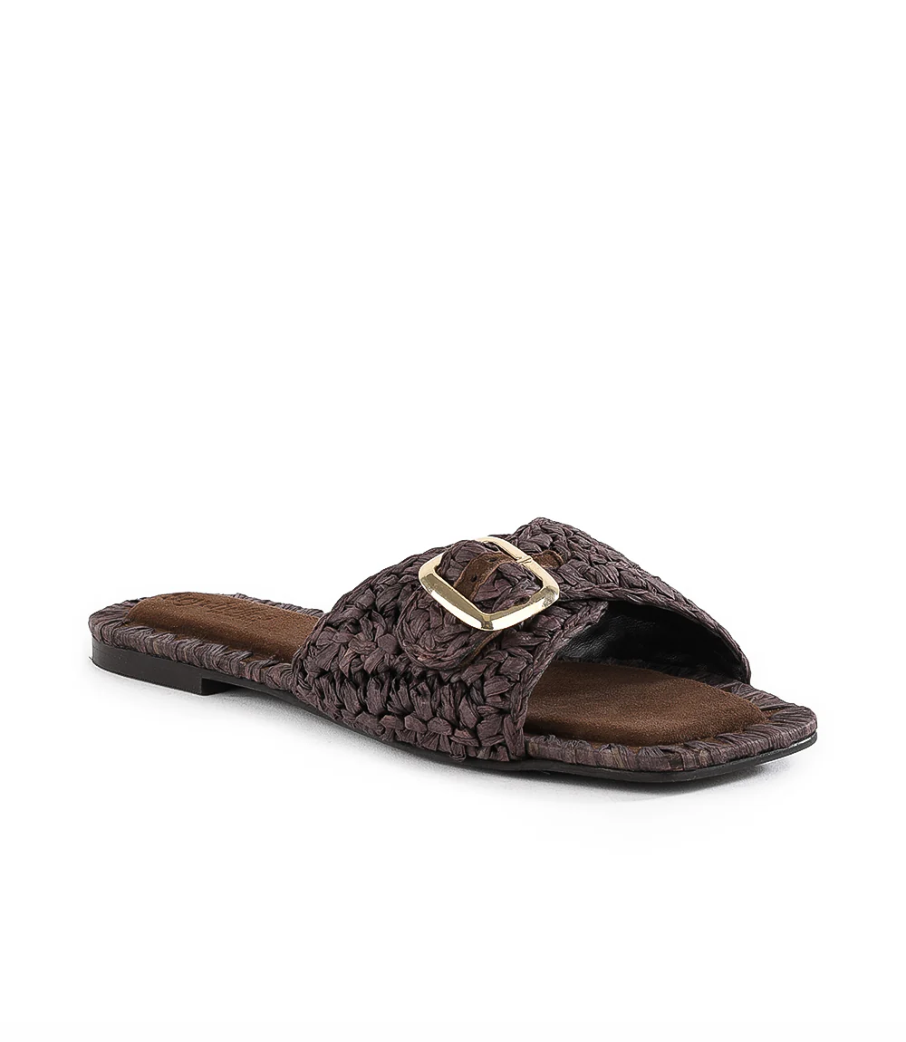 Seychelles Morning Brunch Raffia Buckle Sandals - Image 2