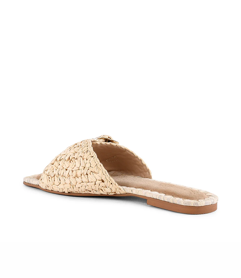 Seychelles Morning Brunch Raffia Buckle Sandals - Image 5