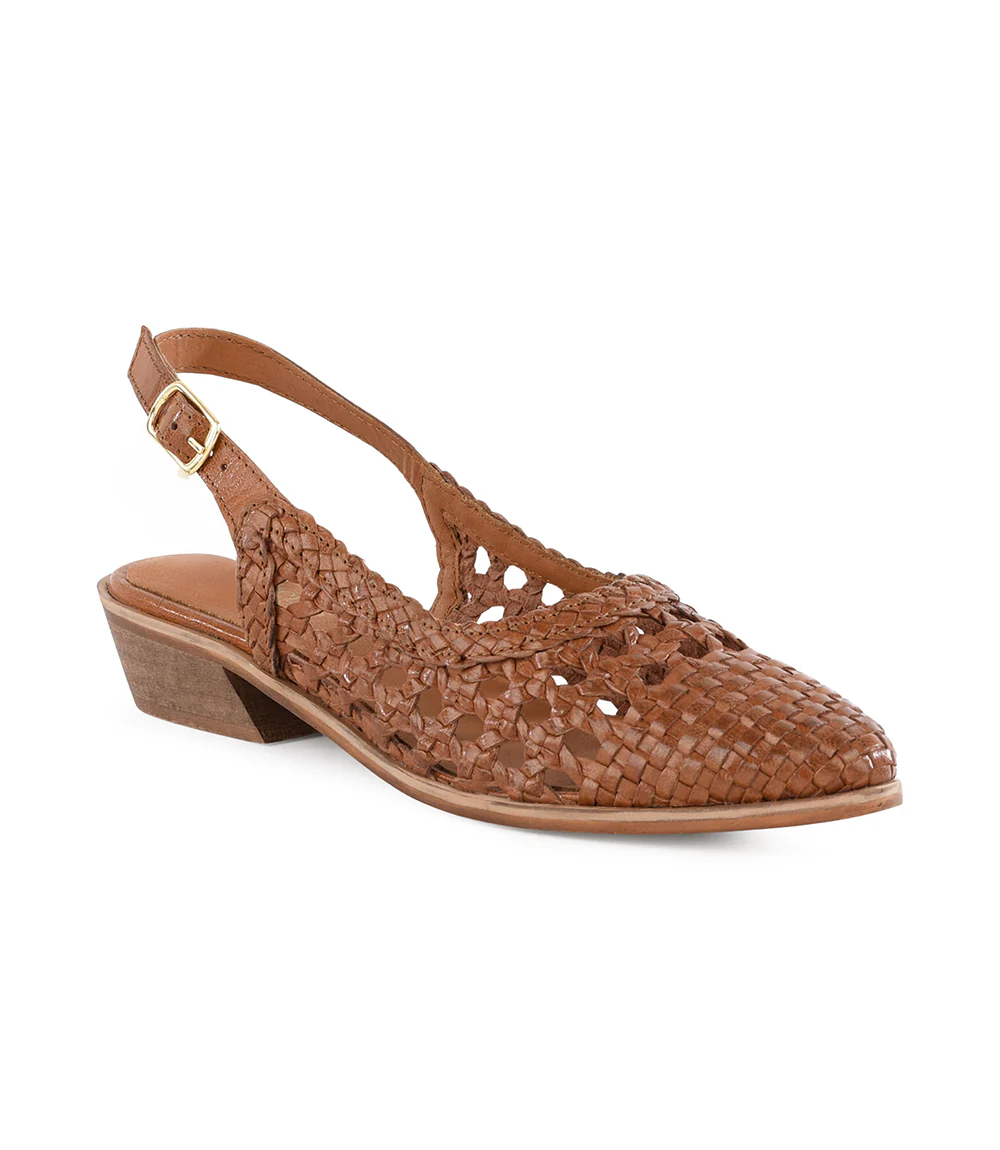Seychelles Roxanne Woven Leather Sling Back Mules - Image 2