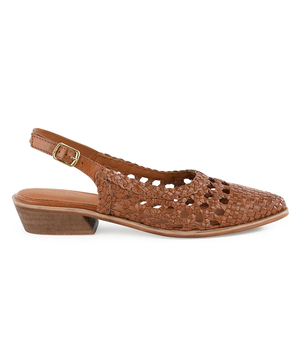 Seychelles Roxanne Woven Leather Sling Back Mules - Image 3