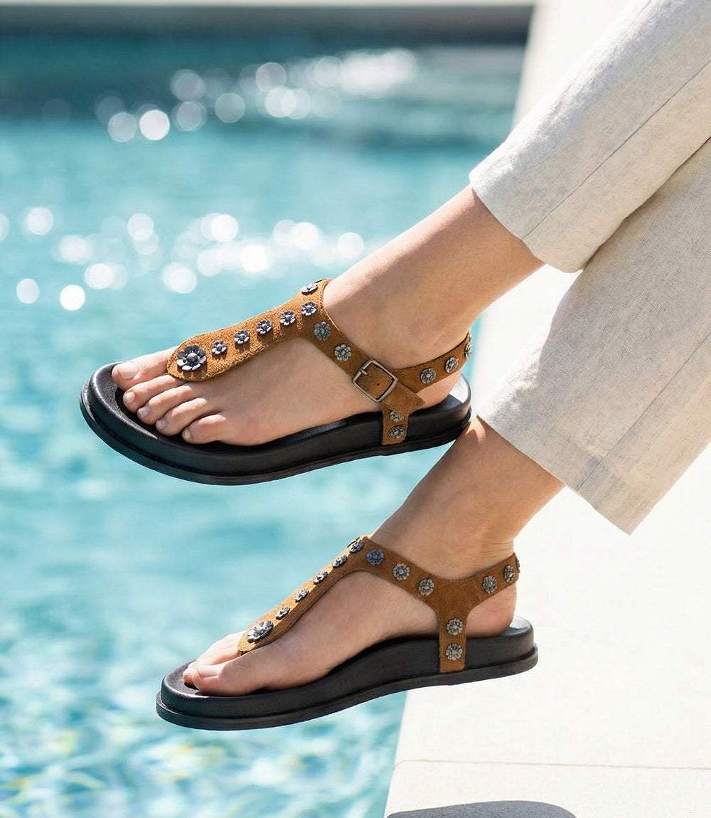Seychelles Sunday Funday T-Strap Studded Sandals - Image 3