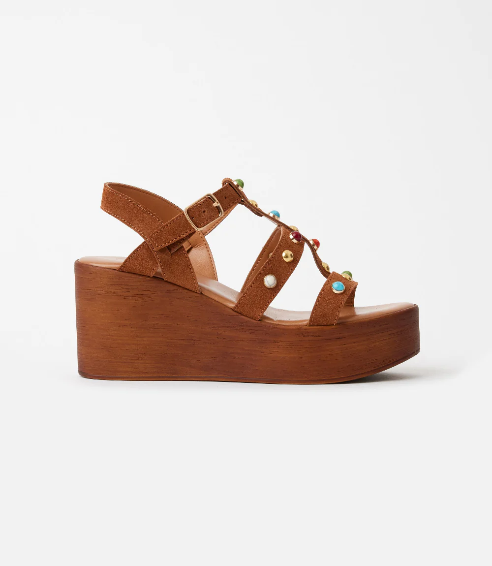 Seychelles Ticket To Ride Suede Wedge Sandals - Image 4