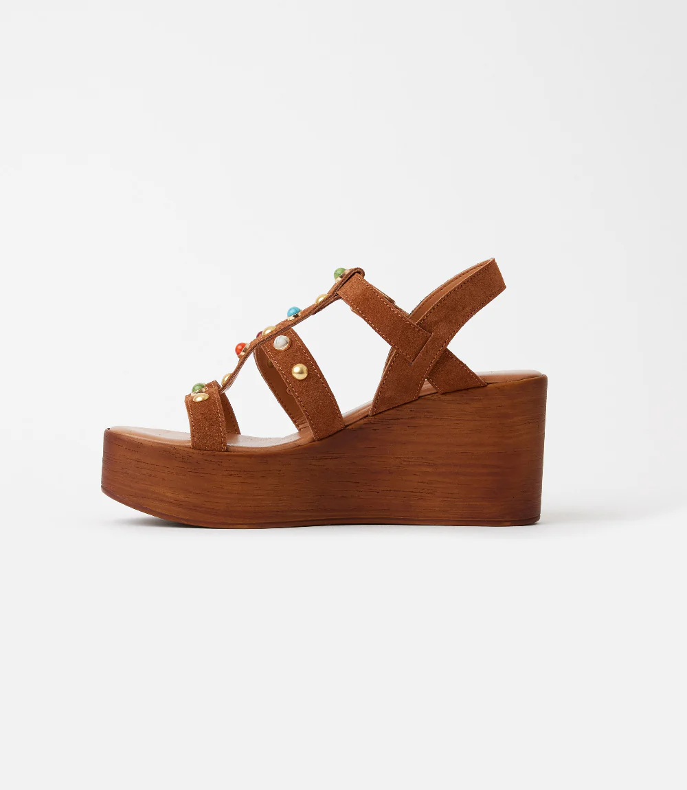 Seychelles Ticket To Ride Suede Wedge Sandals - Image 7
