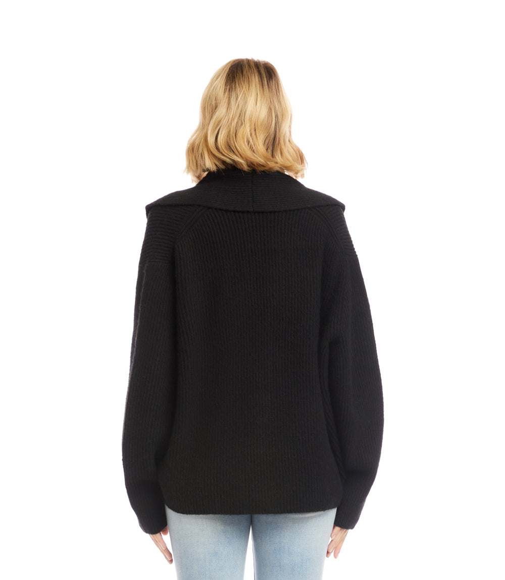 Shawl Collar Cardigan Sweater - Image 4