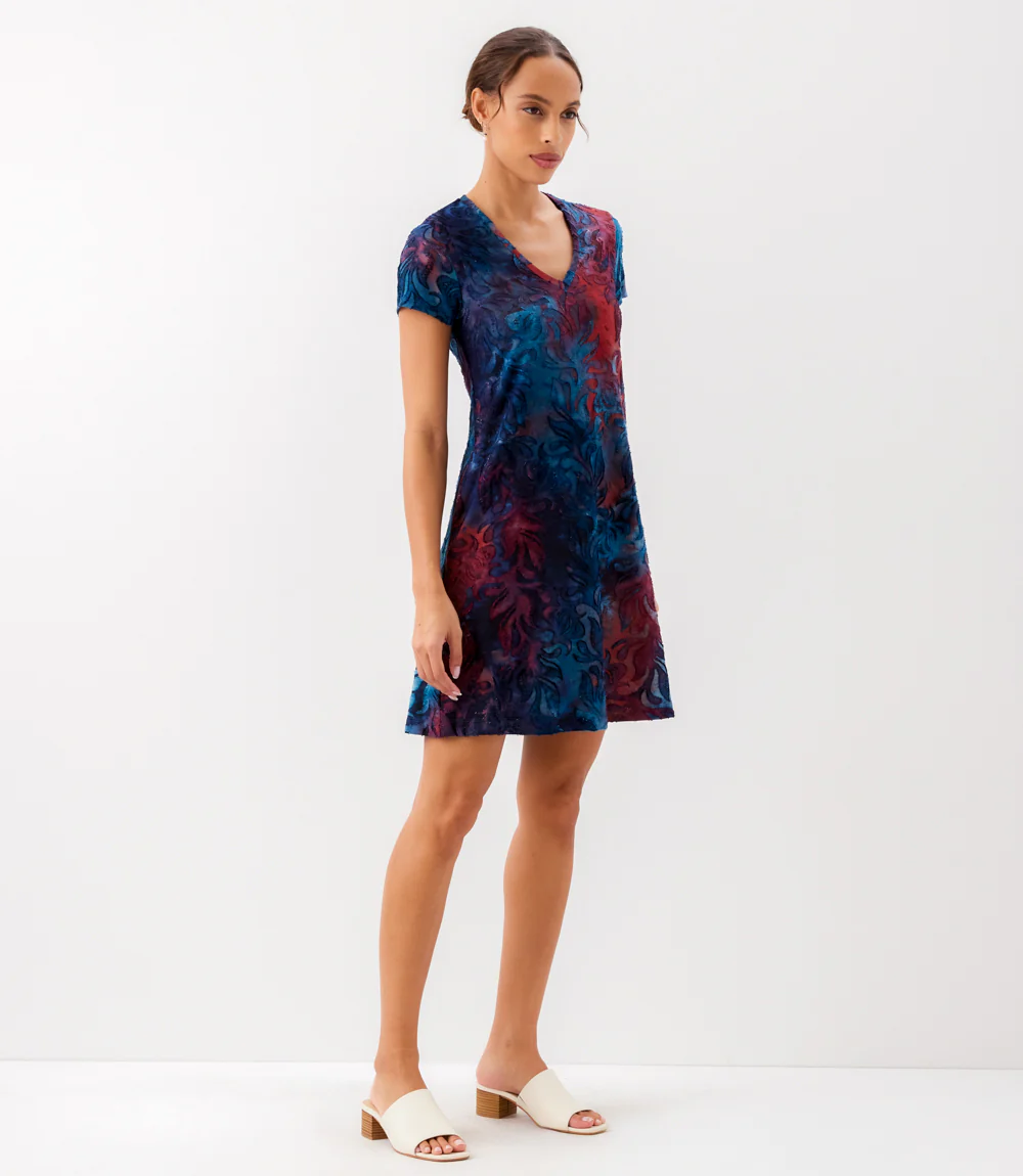 Short Sleeve A-Line Dress - Image 4