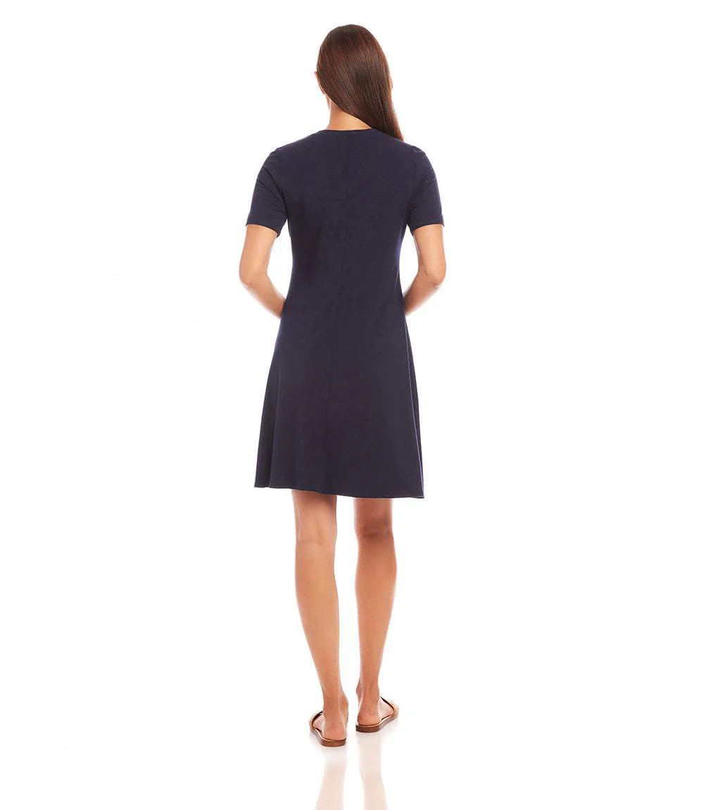 Short Sleeve A-Line Dress - Image 5