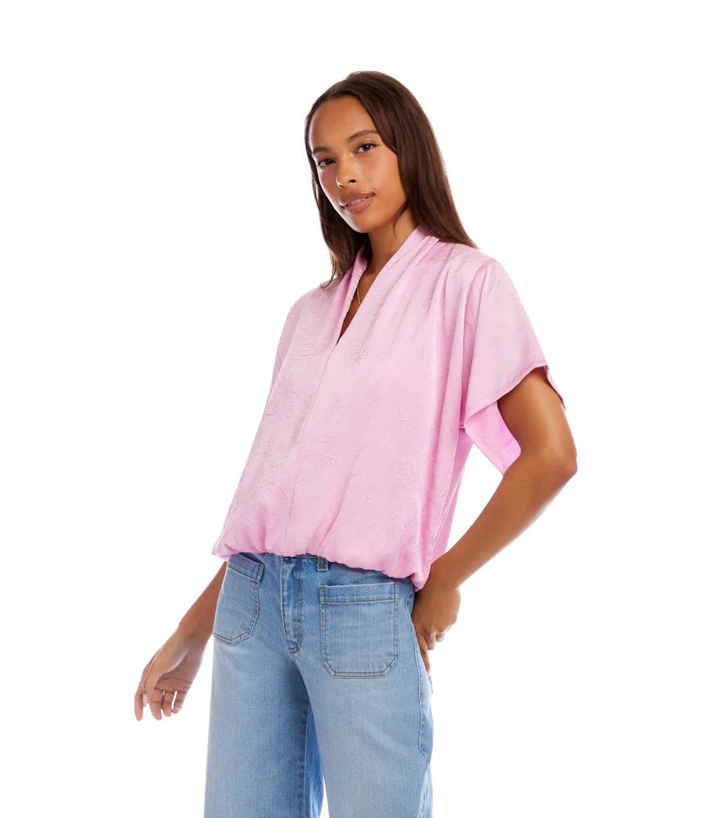 Short Sleeve V-Neck Top - Image 3