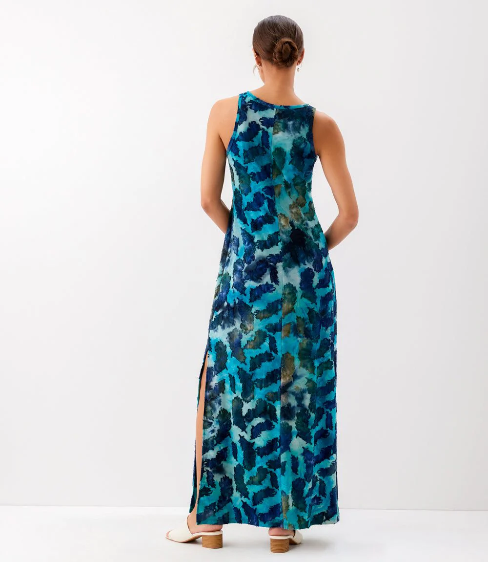 Side-Slit Burnout Maxi Dress - Image 7