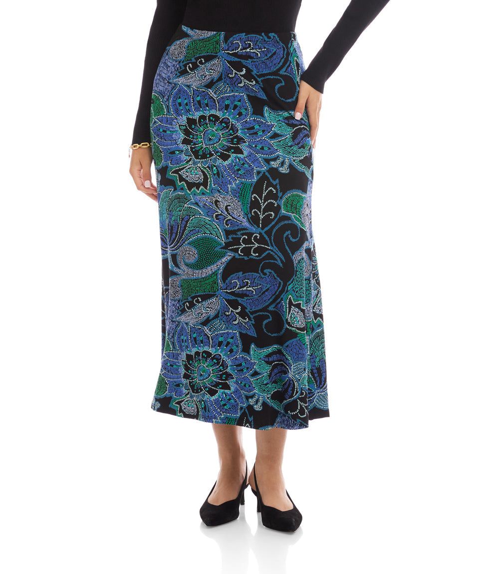 Side-Slit Midi Skirt