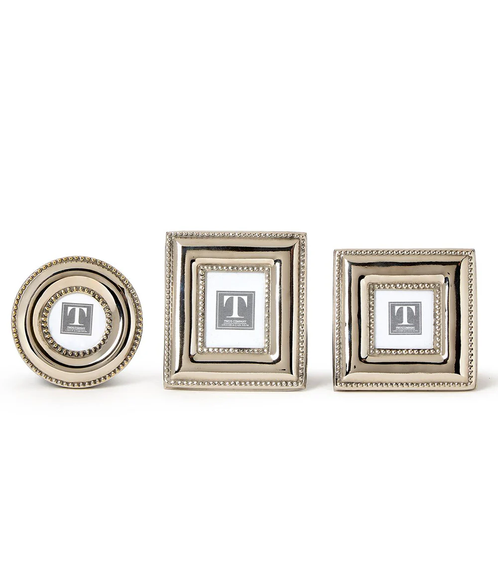 Silver Picture Frames, Set Of 3 - Image 4