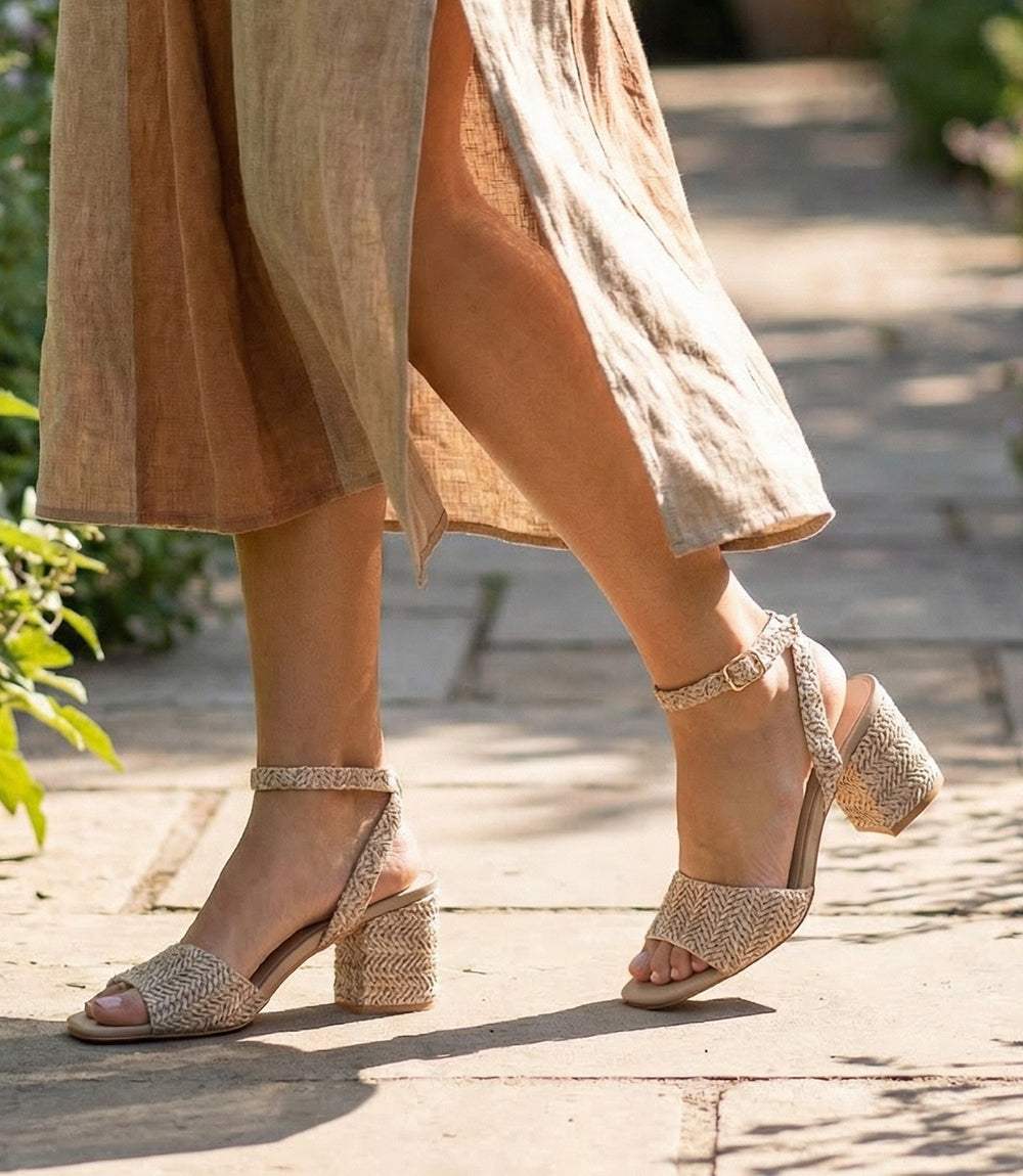 Seychelles Simple Pleasures Raffia Heel Sandals - Image 2