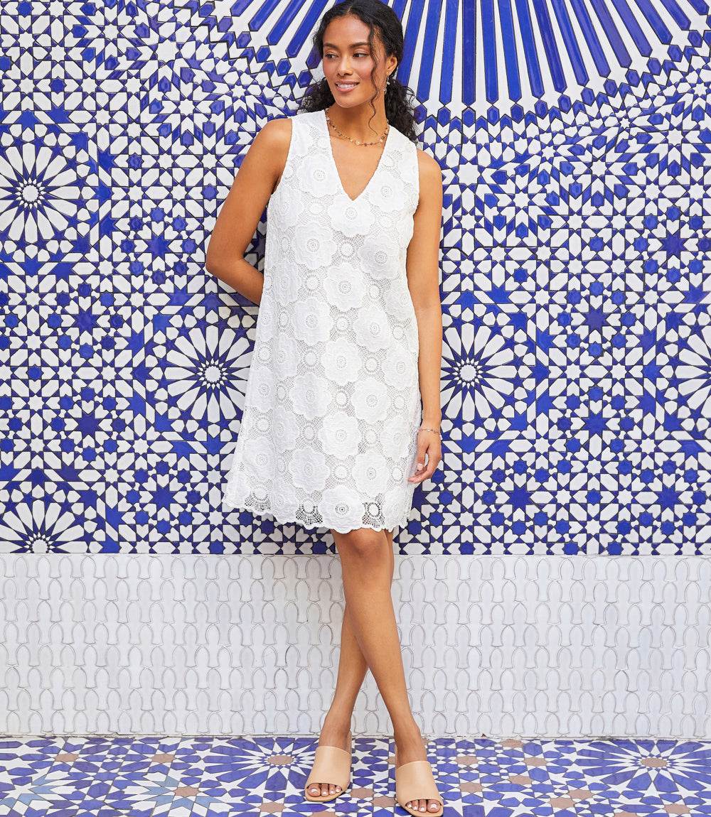 Sleeveless Crochet Dress - Image 2