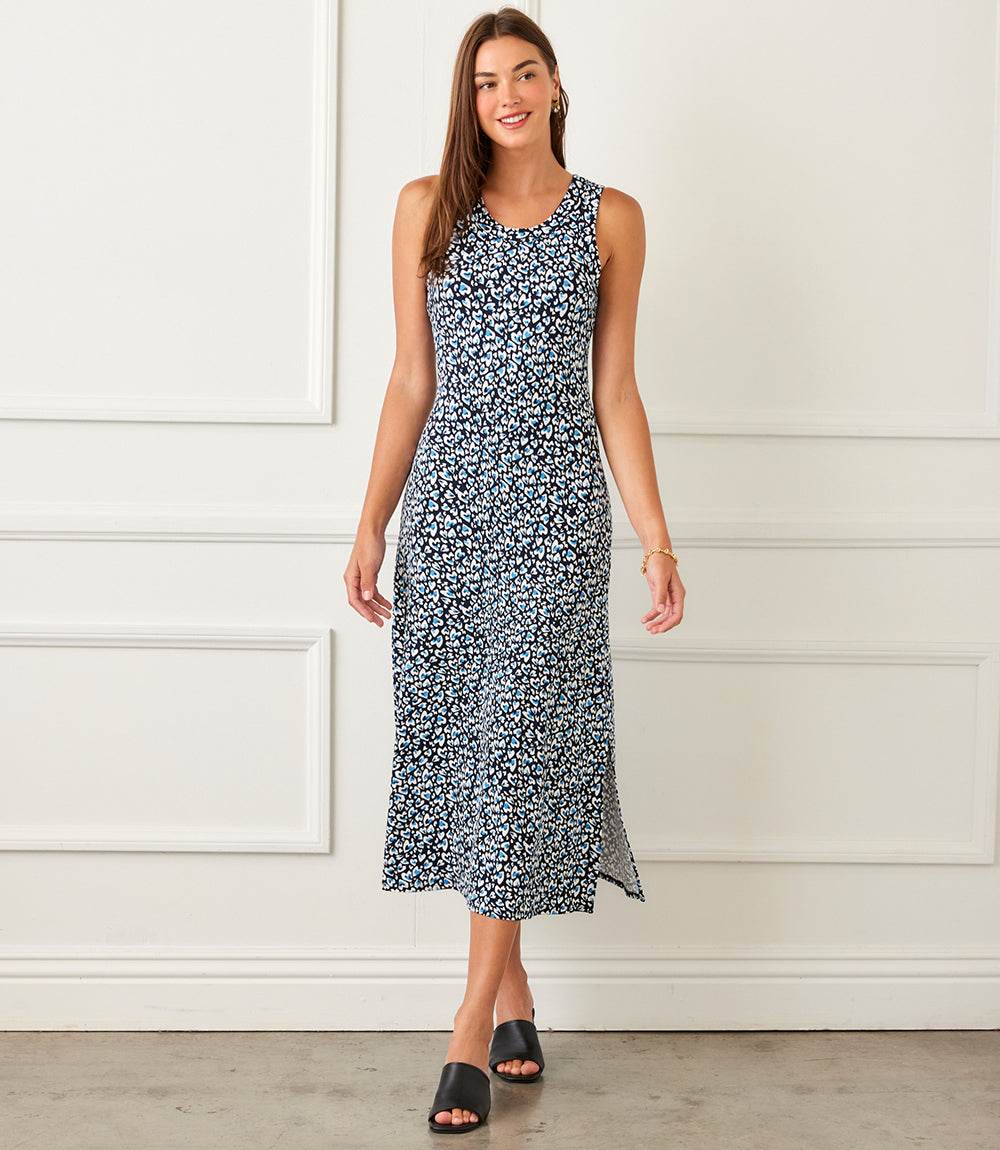 Sleeveless Side Slit Midi Dress - Image 4