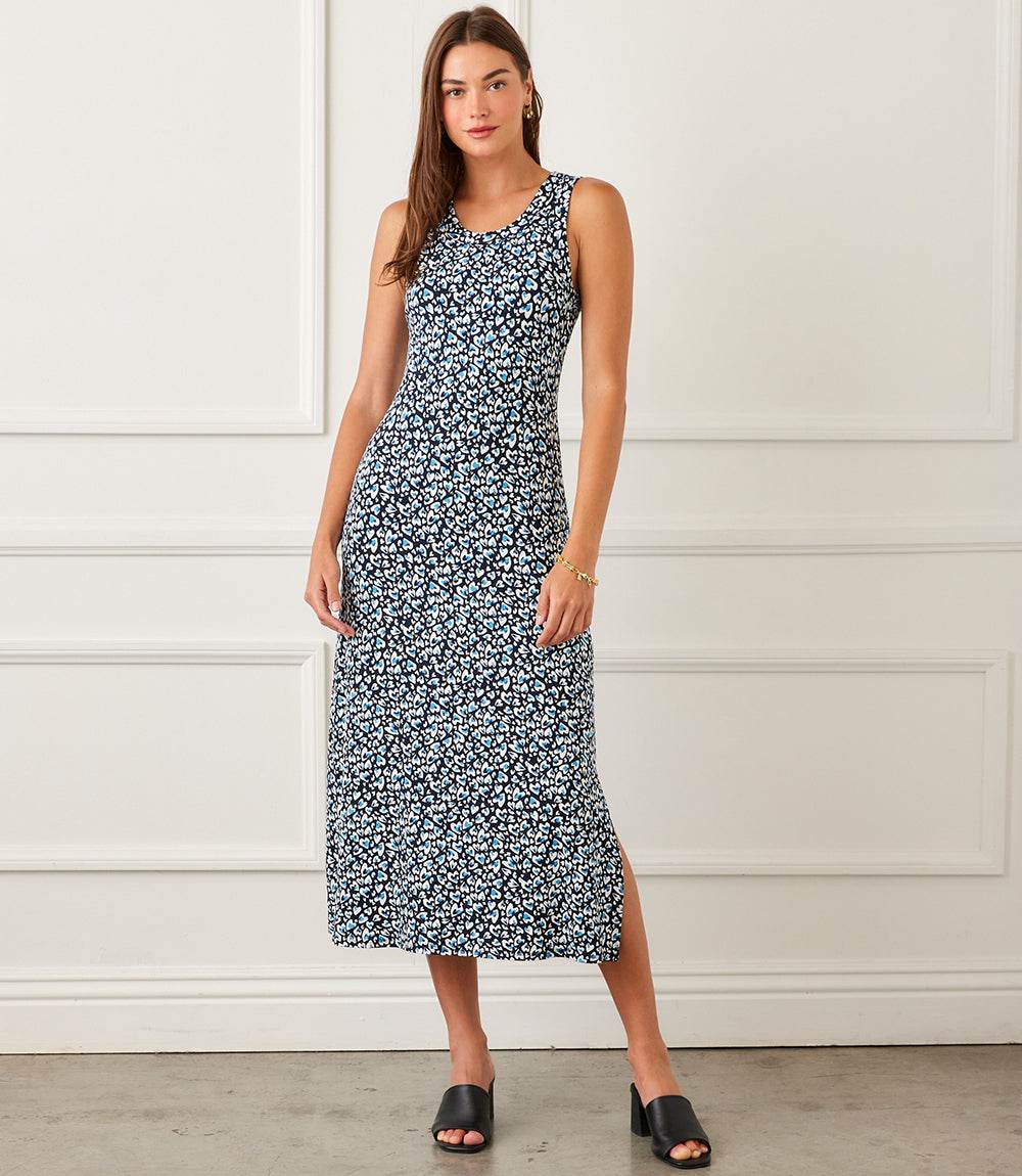 Sleeveless Side Slit Midi Dress - Image 5
