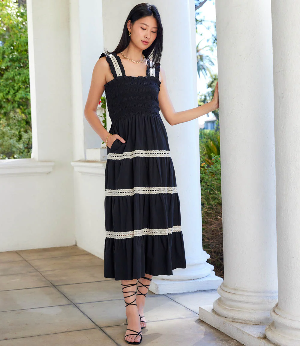 Sleeveless Tiered Midi Dress - Image 2