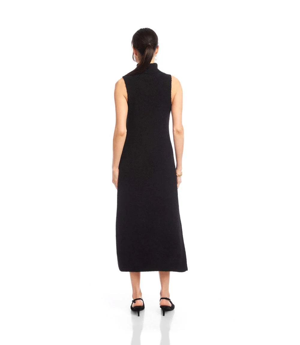 Sleeveless Turtleneck Sweater Dress - Image 5