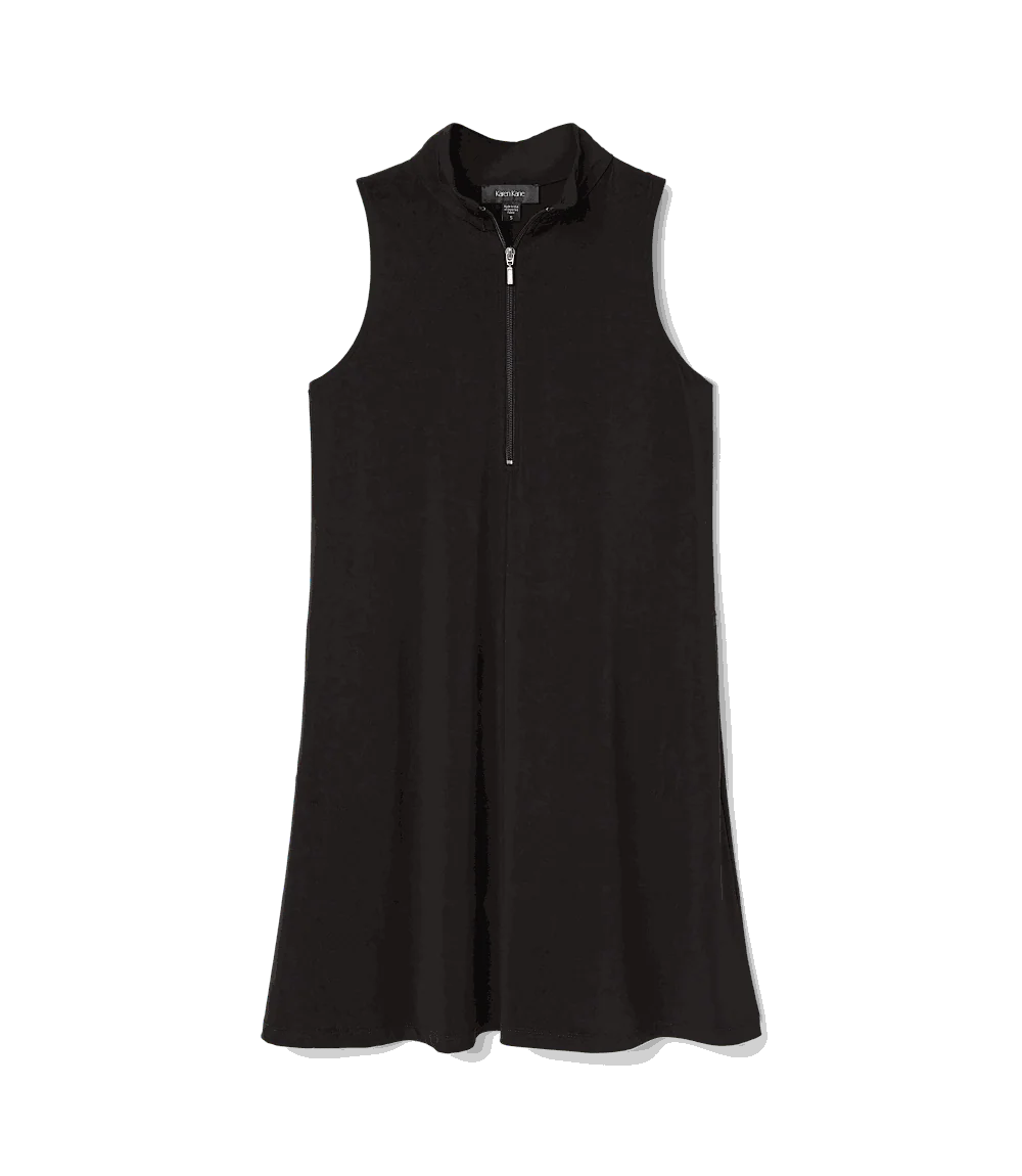 Sleeveless Zip-Up Travel Jersey Dress - Image 10