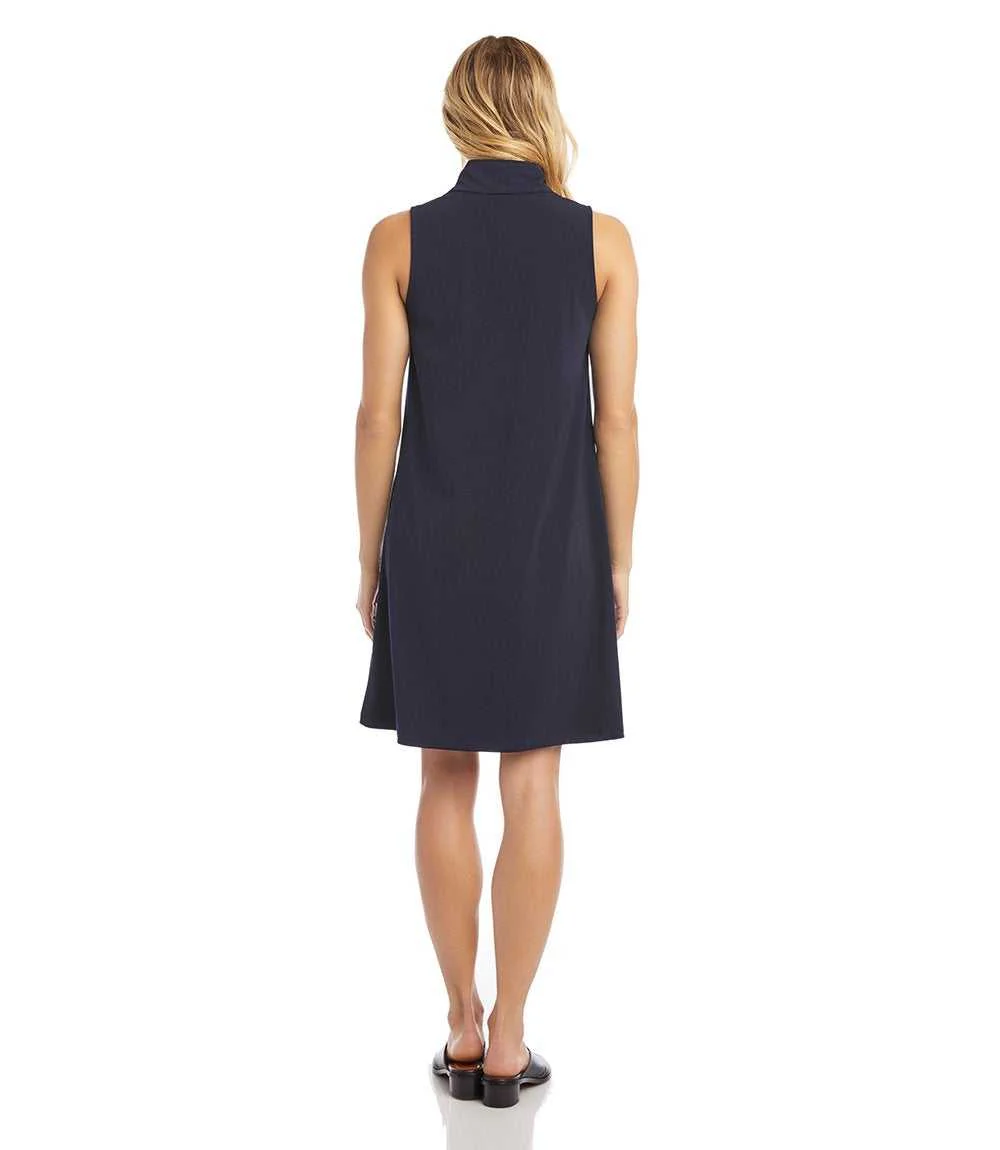 Sleeveless Zip-Up Travel Jersey Dress - Image 6