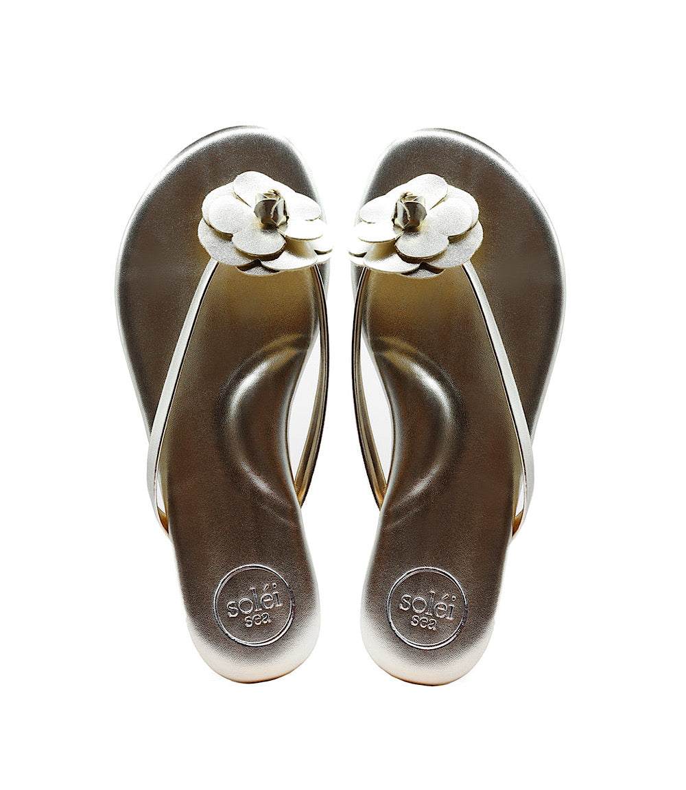 Solei Sea Valentina Flower Thong Sandals - Image 11