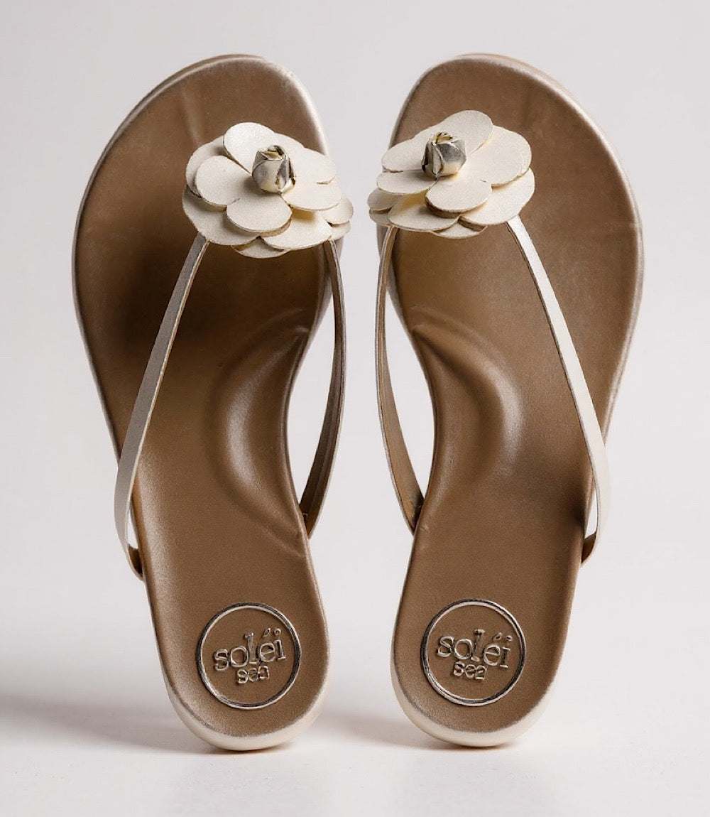 Solei Sea Valentina Flower Thong Sandals - Image 12