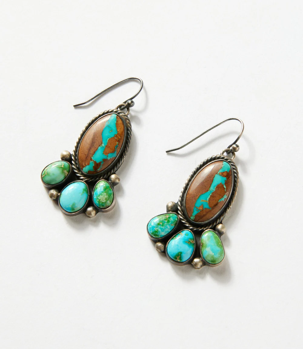 Sonoran Gold Boulder Turquoise Necklace & Earring Set - Image 2