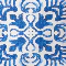 Square Blue Tile Block Print Tote Bag - Image 9
