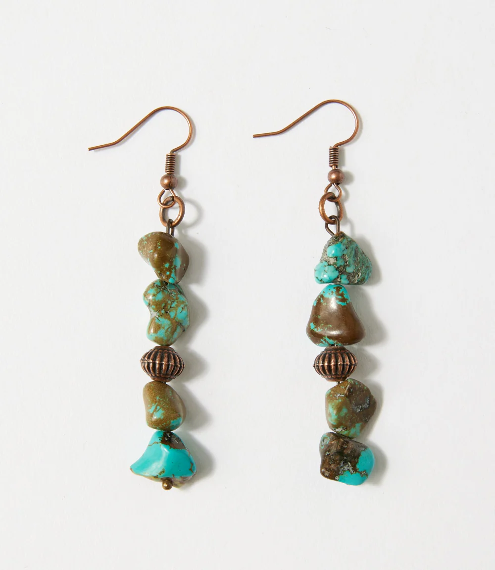 Stacked Turquoise Earrings - Image 2