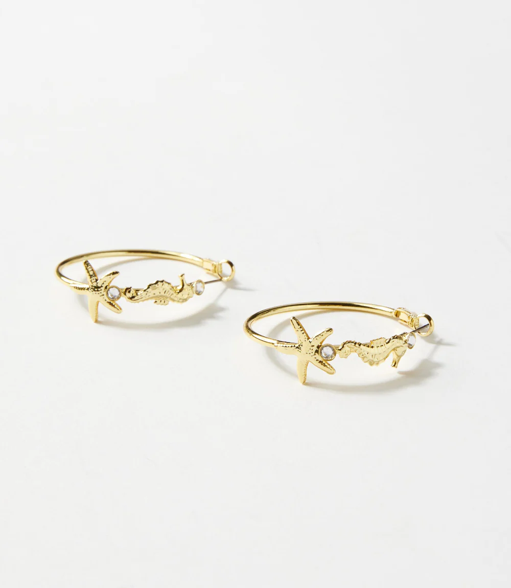 Starfish Hoop Earrings - Image 4