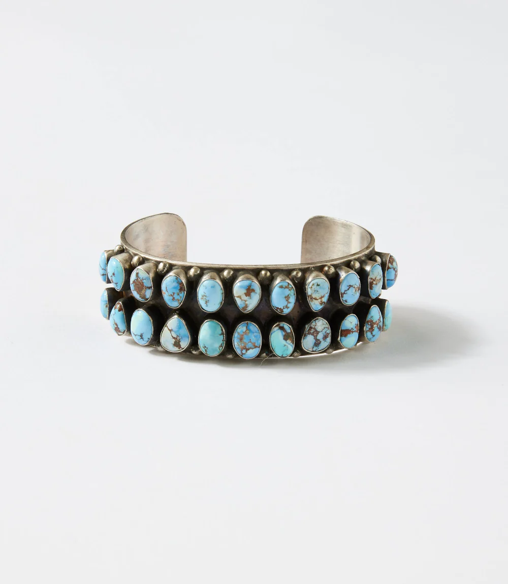 Sterling Silver Golden Hill Turquoise Bracelet - Image 4