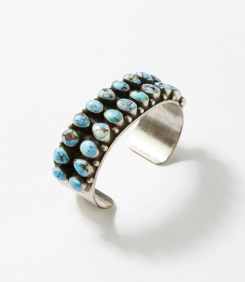 Sterling Silver Golden Hill Turquoise Bracelet - Image 7