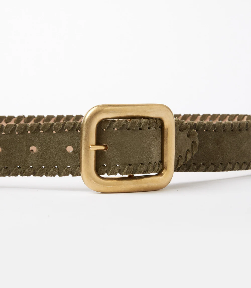 Streets Ahead Whipstitch Leather Belt - Image 3