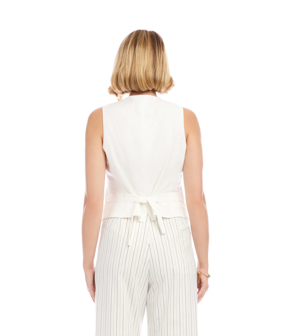 Stripe Button-Up Vest - Image 4